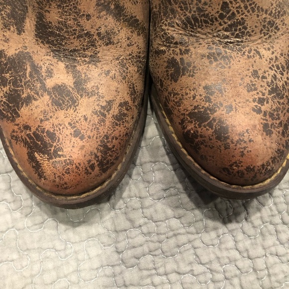 Circle G by Corral Harness & Studs Ankle Boots Womens Size 6.5 Brown Leather - Picture 9 of 11